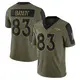 Limited Olive Youth Michael Bandy Denver Broncos 2021 Salute To Service Jersey