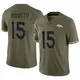 Limited Olive Youth Nik Bonitto Denver Broncos 2022 Salute To Service Jersey