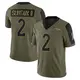 Limited Olive Youth Pat Surtain II Denver Broncos 2021 Salute To Service Jersey