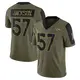 Limited Olive Youth Tom Jackson Denver Broncos 2021 Salute To Service Jersey