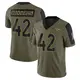 Limited Olive Youth Zach Cunningham Denver Broncos 2021 Salute To Service Jersey