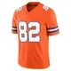 Limited Orange Men's Adam Trautman Denver Broncos Alternate Vapor F.U.S.E. Mile High Collection 1977 Throwback Jersey