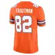 Limited Orange Men's Adam Trautman Denver Broncos Alternate Vapor F.U.S.E. Mile High Collection 1977 Throwback Jersey