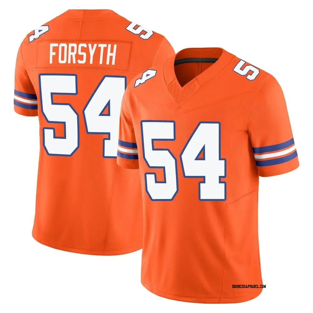 Limited Orange Men's Alex Forsyth Denver Broncos Alternate Vapor F.U.S.E. Mile High Collection 1977 Throwback Jersey