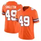 Limited Orange Men's Alex Singleton Denver Broncos Alternate Vapor F.U.S.E. Mile High Collection 1977 Throwback Jersey