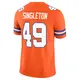 Limited Orange Men's Alex Singleton Denver Broncos Alternate Vapor F.U.S.E. Mile High Collection 1977 Throwback Jersey