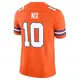 Limited Orange Men's Bo Nix Denver Broncos Alternate Vapor F.U.S.E. Mile High Collection 1977 Throwback Jersey