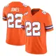 Limited Orange Men's Brandon Jones Denver Broncos Alternate Vapor F.U.S.E. Mile High Collection 1977 Throwback Jersey