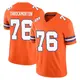 Limited Orange Men's Calvin Throckmorton Denver Broncos Alternate Vapor F.U.S.E. Mile High Collection 1977 Throwback Jersey