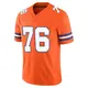 Limited Orange Men's Calvin Throckmorton Denver Broncos Alternate Vapor F.U.S.E. Mile High Collection 1977 Throwback Jersey