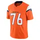 Limited Orange Men's Calvin Throckmorton Denver Broncos Vapor F.U.S.E. 2nd Jersey