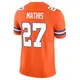 Limited Orange Men's Damarri Mathis Denver Broncos Alternate Vapor F.U.S.E. Mile High Collection 1977 Throwback Jersey