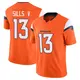 Limited Orange Men's David Sills V Denver Broncos Vapor F.U.S.E. 2nd Jersey