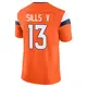 Limited Orange Men's David Sills V Denver Broncos Vapor F.U.S.E. 2nd Jersey