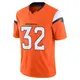 Limited Orange Men's Delarrin Turner-Yell Denver Broncos Vapor F.U.S.E. 2nd Jersey