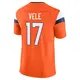 Limited Orange Men's Devaughn Vele Denver Broncos Vapor F.U.S.E. 2nd Jersey