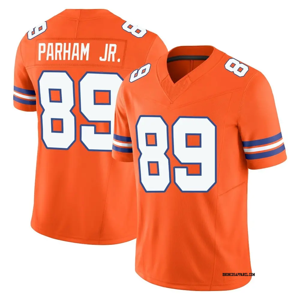 Limited Orange Men's Donald Parham Jr. Denver Broncos Alternate Vapor F.U.S.E. Mile High Collection 1977 Throwback Jersey