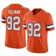 Limited Orange Men's Dondrea Tillman Denver Broncos Vapor F.U.S.E. Jersey