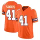 Limited Orange Men's Drew Sanders Denver Broncos Alternate Vapor F.U.S.E. Mile High Collection 1977 Throwback Jersey