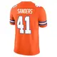 Limited Orange Men's Drew Sanders Denver Broncos Alternate Vapor F.U.S.E. Mile High Collection 1977 Throwback Jersey