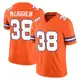 Limited Orange Men's Jaleel McLaughlin Denver Broncos Alternate Vapor F.U.S.E. Mile High Collection 1977 Throwback Jersey