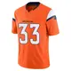 Limited Orange Men's Javonte Williams Denver Broncos Vapor F.U.S.E. 2nd Jersey