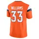 Limited Orange Men's Javonte Williams Denver Broncos Vapor F.U.S.E. 2nd Jersey