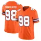 Limited Orange Men's John Franklin-Myers Denver Broncos Alternate Vapor F.U.S.E. Mile High Collection 1977 Throwback Jersey