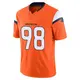 Limited Orange Men's John Franklin-Myers Denver Broncos Vapor F.U.S.E. 2nd Jersey