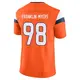 Limited Orange Men's John Franklin-Myers Denver Broncos Vapor F.U.S.E. 2nd Jersey