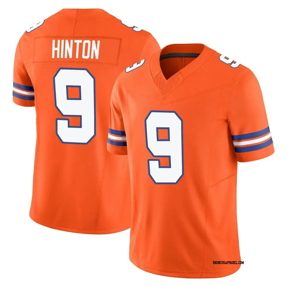 Limited Orange Men's Kendall Hinton Denver Broncos Alternate Vapor F.U.S.E. Mile High Collection 1977 Throwback Jersey