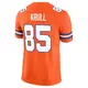 Limited Orange Men's Lucas Krull Denver Broncos Alternate Vapor F.U.S.E. Mile High Collection 1977 Throwback Jersey