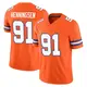 Limited Orange Men's Matt Henningsen Denver Broncos Alternate Vapor F.U.S.E. Mile High Collection 1977 Throwback Jersey