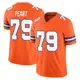 Limited Orange Men's Matt Peart Denver Broncos Alternate Vapor F.U.S.E. Mile High Collection 1977 Throwback Jersey