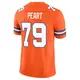 Limited Orange Men's Matt Peart Denver Broncos Alternate Vapor F.U.S.E. Mile High Collection 1977 Throwback Jersey