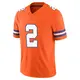 Limited Orange Men's Pat Surtain II Denver Broncos Alternate Vapor F.U.S.E. Mile High Collection 1977 Throwback Jersey