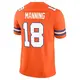 Limited Orange Men's Peyton Manning Denver Broncos Alternate Vapor F.U.S.E. Mile High Collection 1977 Throwback Jersey