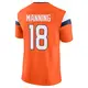 Limited Orange Men's Peyton Manning Denver Broncos Vapor F.U.S.E. 2nd Jersey