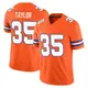 Limited Orange Men's Reese Taylor Denver Broncos Alternate Vapor F.U.S.E. Mile High Collection 1977 Throwback Jersey