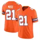 Limited Orange Men's Riley Moss Denver Broncos Alternate Vapor F.U.S.E. Mile High Collection 1977 Throwback Jersey