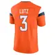 Limited Orange Men's Wil Lutz Denver Broncos Vapor F.U.S.E. 2nd Jersey