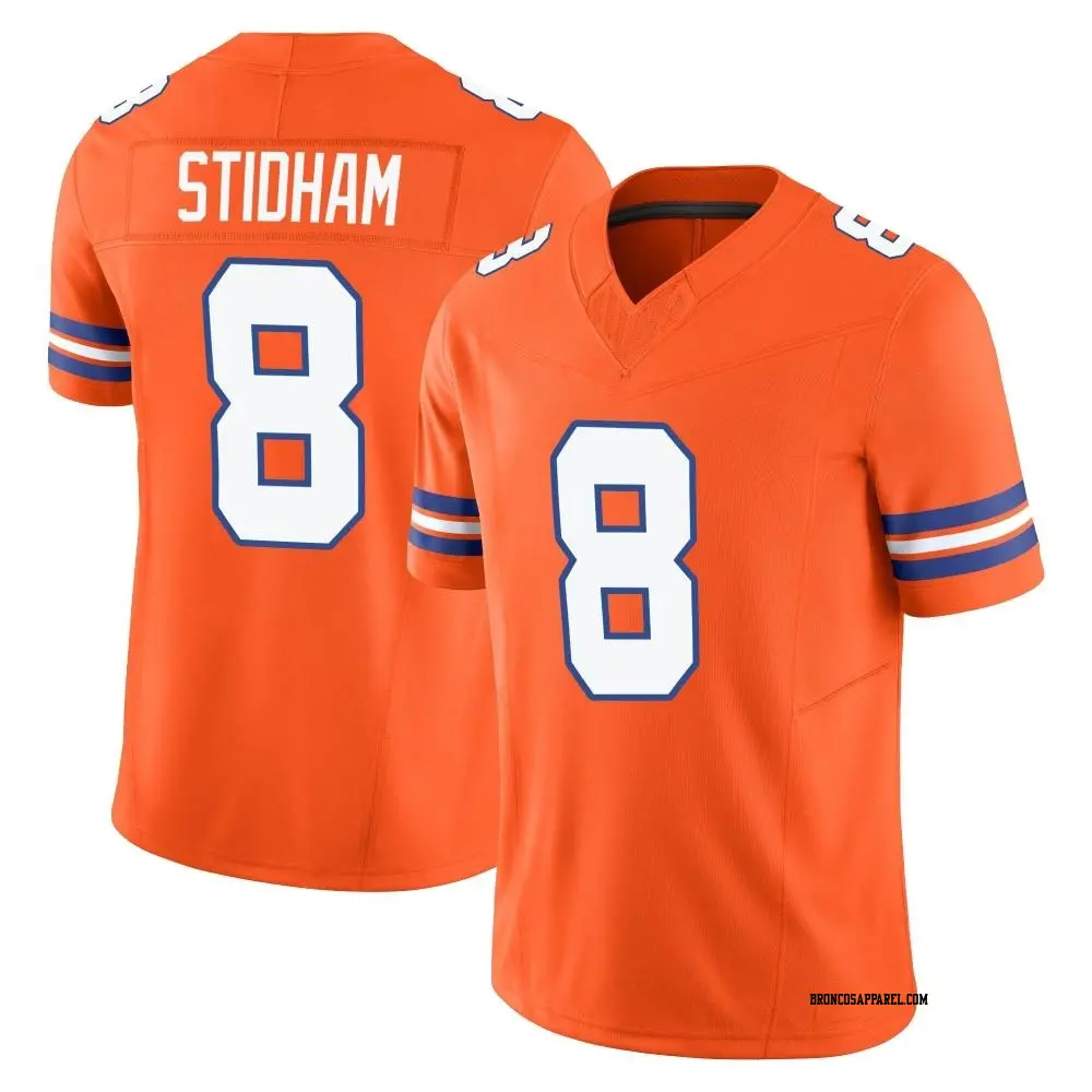 Limited Orange Youth Jarrett Stidham Denver Broncos Alternate Vapor F.U.S.E. Mile High Collection 1977 Throwback Jersey