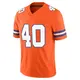 Limited Orange Youth Justin Strnad Denver Broncos Alternate Vapor F.U.S.E. Mile High Collection 1977 Throwback Jersey