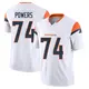 Limited White Men's Ben Powers Denver Broncos Vapor F.U.S.E. Jersey