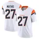 Limited White Men's Damarri Mathis Denver Broncos Vapor F.U.S.E. Jersey