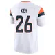 Limited White Men's Devon Key Denver Broncos Vapor F.U.S.E. Jersey