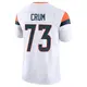 Limited White Men's Frank Crum Denver Broncos Vapor F.U.S.E. Jersey