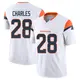 Limited White Men's Jamaal Charles Denver Broncos Vapor F.U.S.E. Jersey