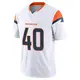 Limited White Men's Justin Strnad Denver Broncos Vapor F.U.S.E. Jersey