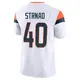 Limited White Men's Justin Strnad Denver Broncos Vapor F.U.S.E. Jersey